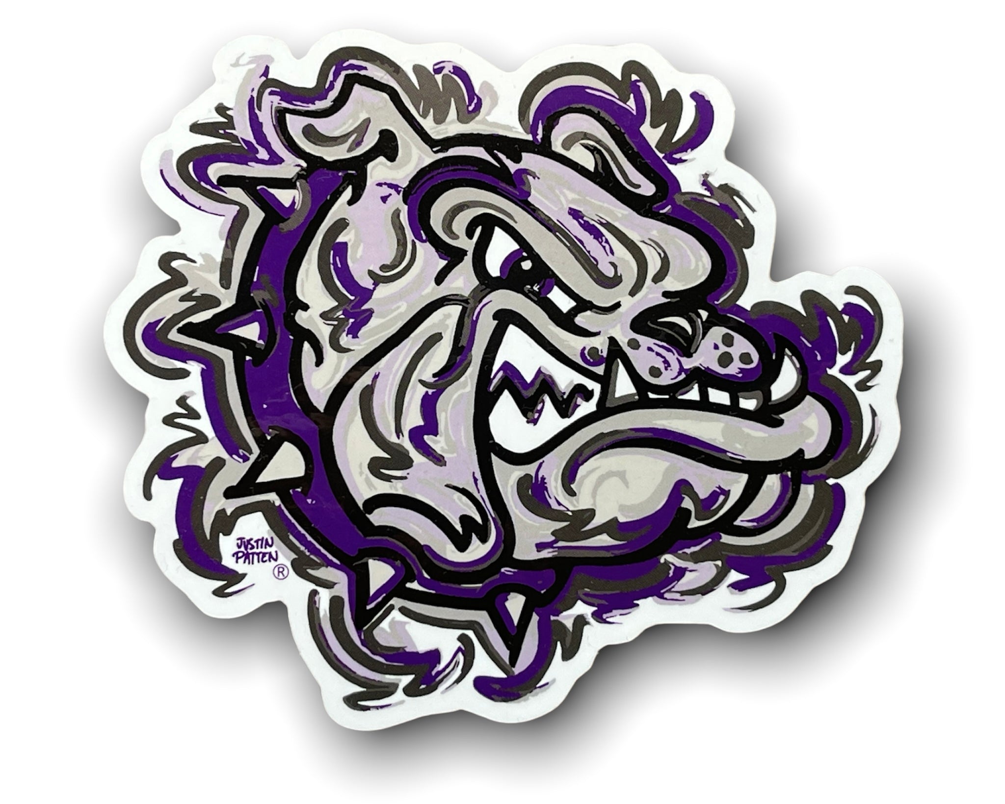 Brownsburg Indiana Bulldog Sticker by Justin Patten