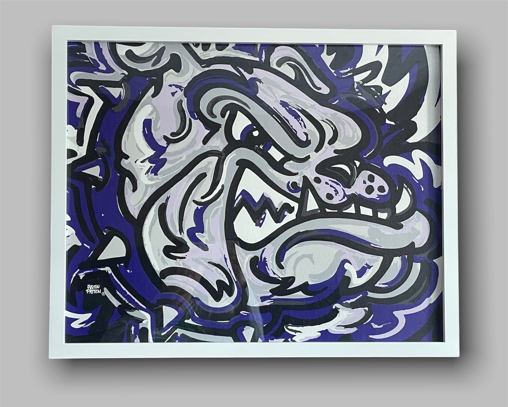 Brownsburg Indiana 20" x 16" Bulldog Print by Justin Patten
