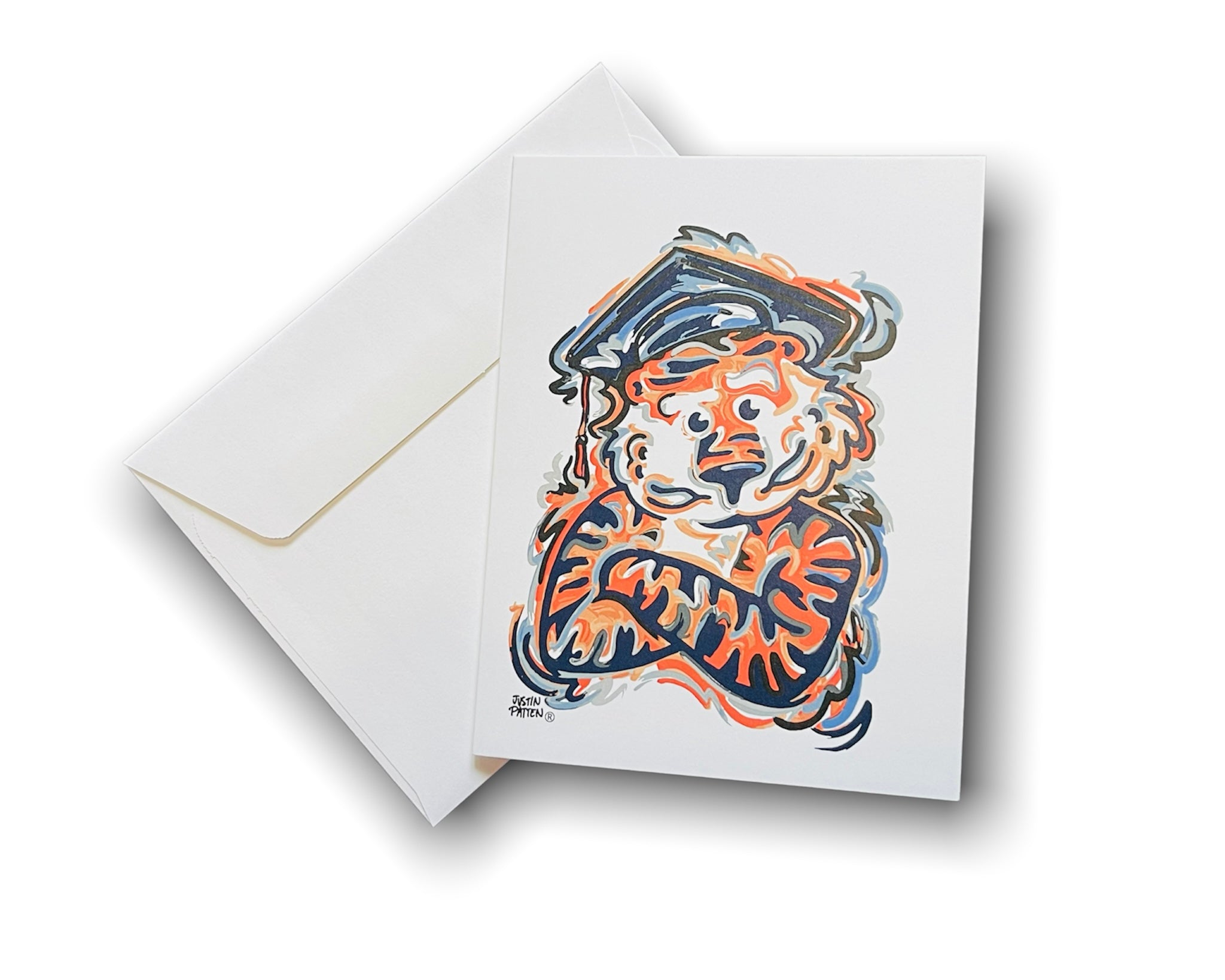 Auburn University Graduation Aubie Note Card Set of 6 by Justin Patten