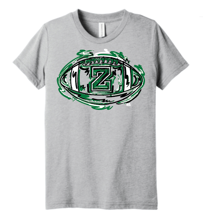 Zionsville Football Youth Tee by Justin Patten (Last Ones)
