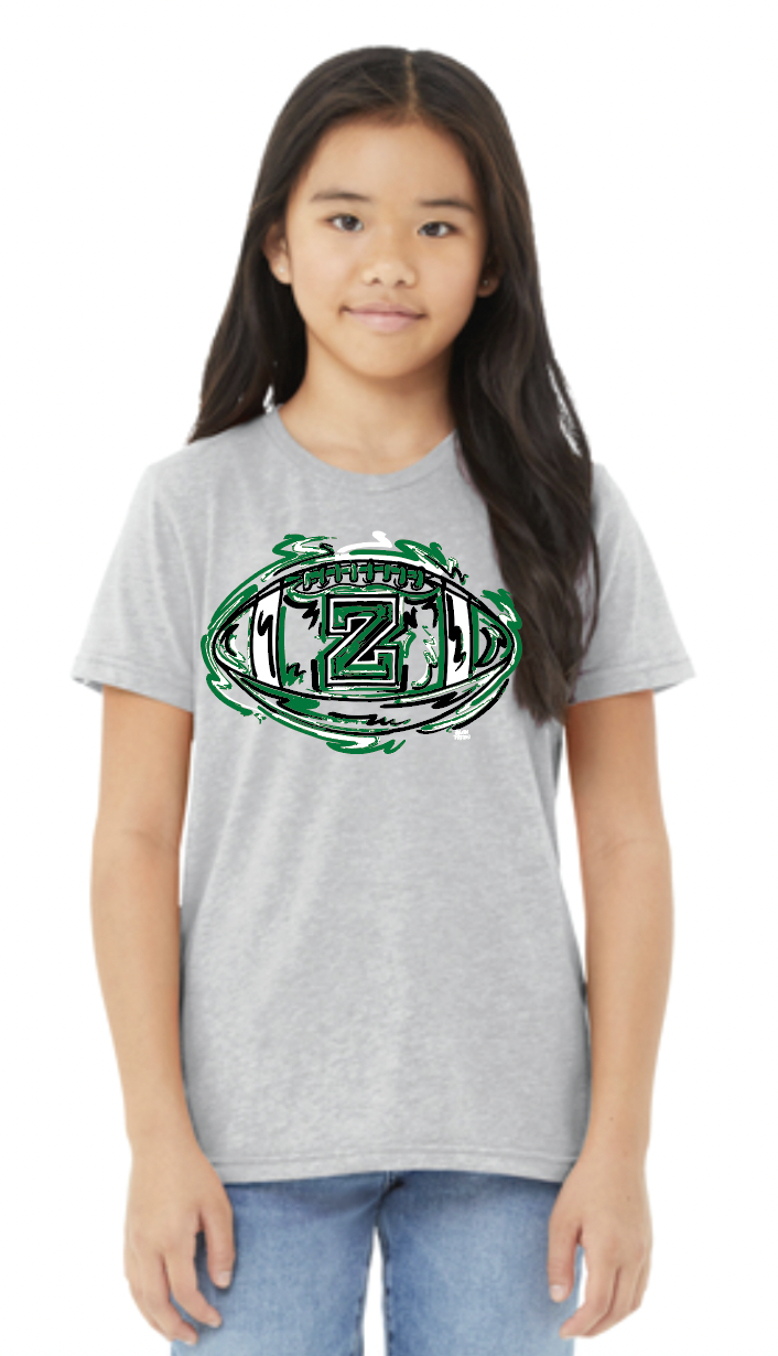 Zionsville Football Youth Tee by Justin Patten (Last Ones)