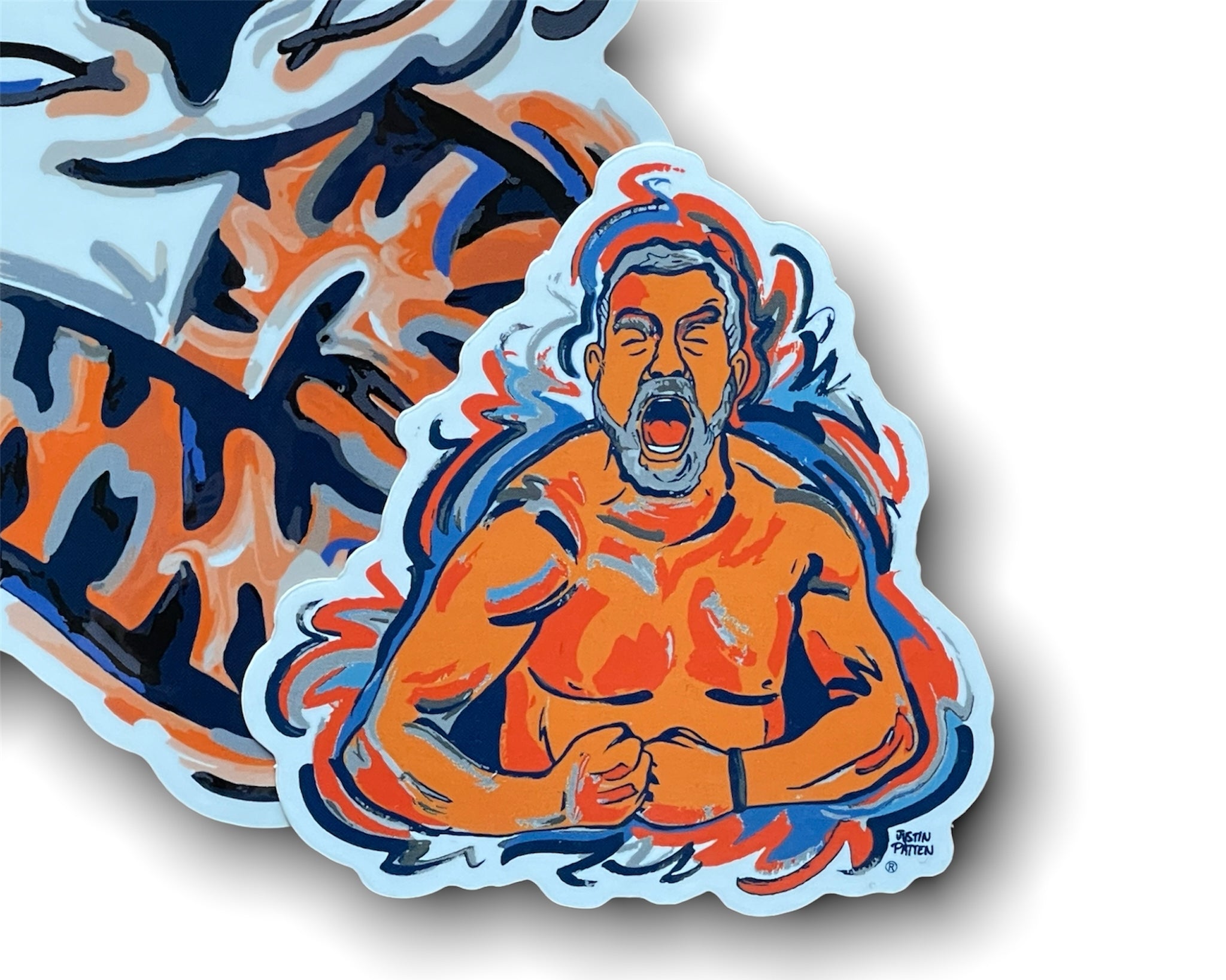 Auburn University Bruce Pearl Mini Vinyl Sticker by Justin Patten