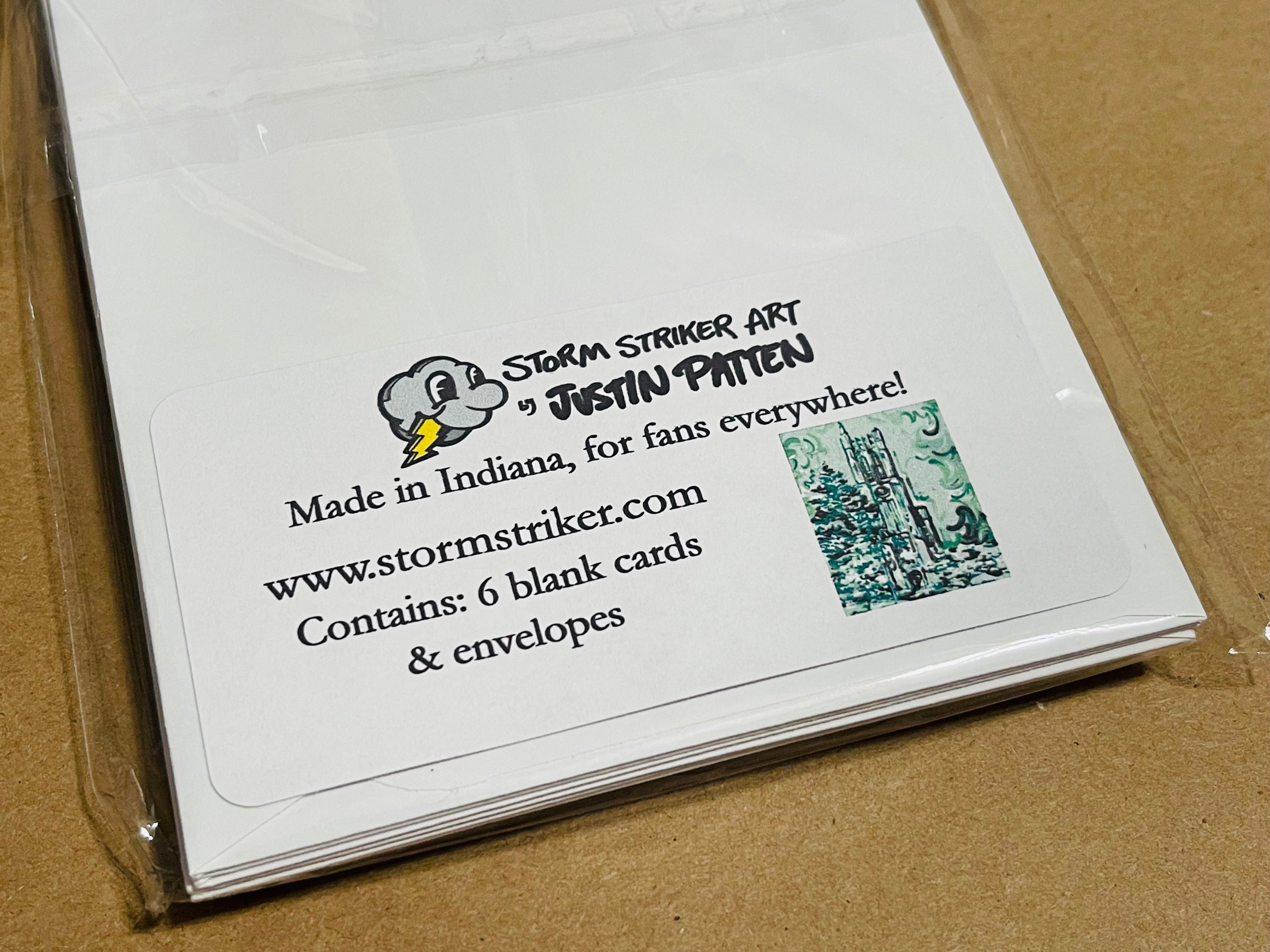 Michigan State University Note Card Set of 6 by Justin Patten